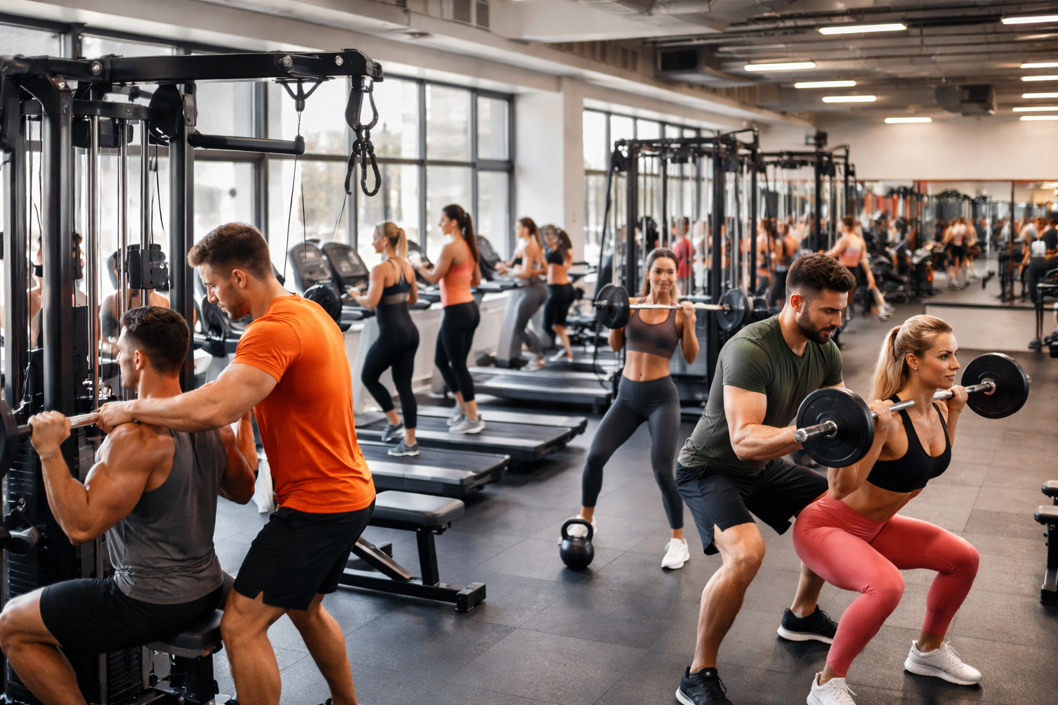 Vista del gimnasio con Fit Tools